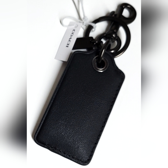 Coach Bottle Opener Key Fob with Stamp Keychain JI/Teal Multi Leather NWT - Picture 15 of 16